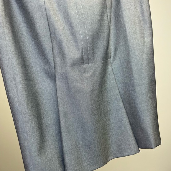 Escada Silk Wool Blend Pencil Skirt with Dovetail Back Black Label Size 36 Small - Picture 3 of 8